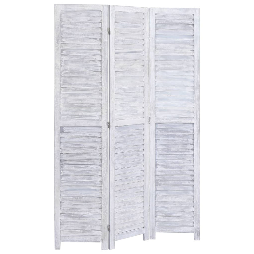 vidaXL 3/4/5/6-Panel Solid Paulownia Wood Room Divider Screen Multi Colors