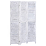 vidaXL 3/4/5/6-Panel Solid Paulownia Wood Room Divider Screen Multi Colors