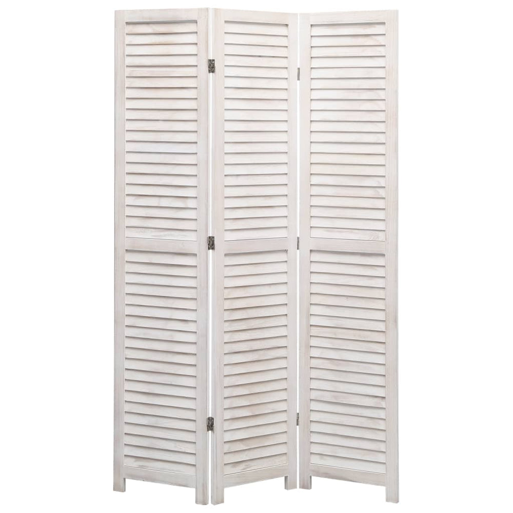 vidaXL 3/4/5/6-Panel Solid Paulownia Wood Room Divider Screen Multi Colors