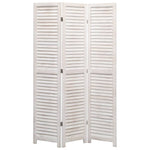 vidaXL 3/4/5/6-Panel Solid Paulownia Wood Room Divider Screen Multi Colors