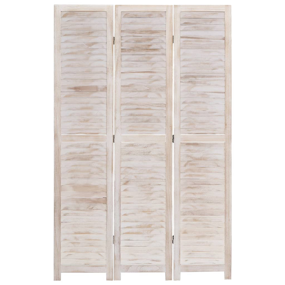 vidaXL 3/4/5/6-Panel Solid Paulownia Wood Room Divider Screen Multi Colors