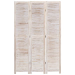 vidaXL 3/4/5/6-Panel Solid Paulownia Wood Room Divider Screen Multi Colors