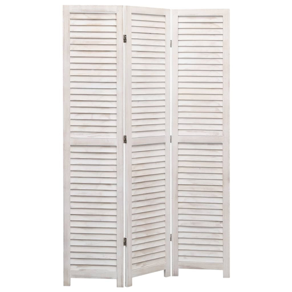 vidaXL 3/4/5/6-Panel Solid Paulownia Wood Room Divider Screen Multi Colors