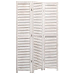 vidaXL 3/4/5/6-Panel Solid Paulownia Wood Room Divider Screen Multi Colors