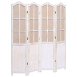 vidaXL 3/4/5/6-Panel Room Divider Fabric Privacy Screen Partition Gray/Brown