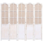 vidaXL 3/4/5/6-Panel Room Divider Fabric Privacy Screen Partition Gray/Brown