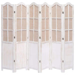 vidaXL 3/4/5/6-Panel Room Divider Fabric Privacy Screen Partition Gray/Brown
