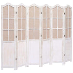 vidaXL 3/4/5/6-Panel Room Divider Fabric Privacy Screen Partition Gray/Brown