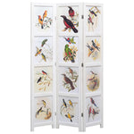vidaXL 3/4/5/6-Panel Room Divider White Privacy Panel Screen Space Partition