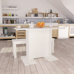 vidaXL Dining Table Chipboard Kitchen Dining Room Dinner Table Multi Colors