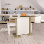 vidaXL Dining Table Chipboard Kitchen Dining Room Dinner Table Multi Colors