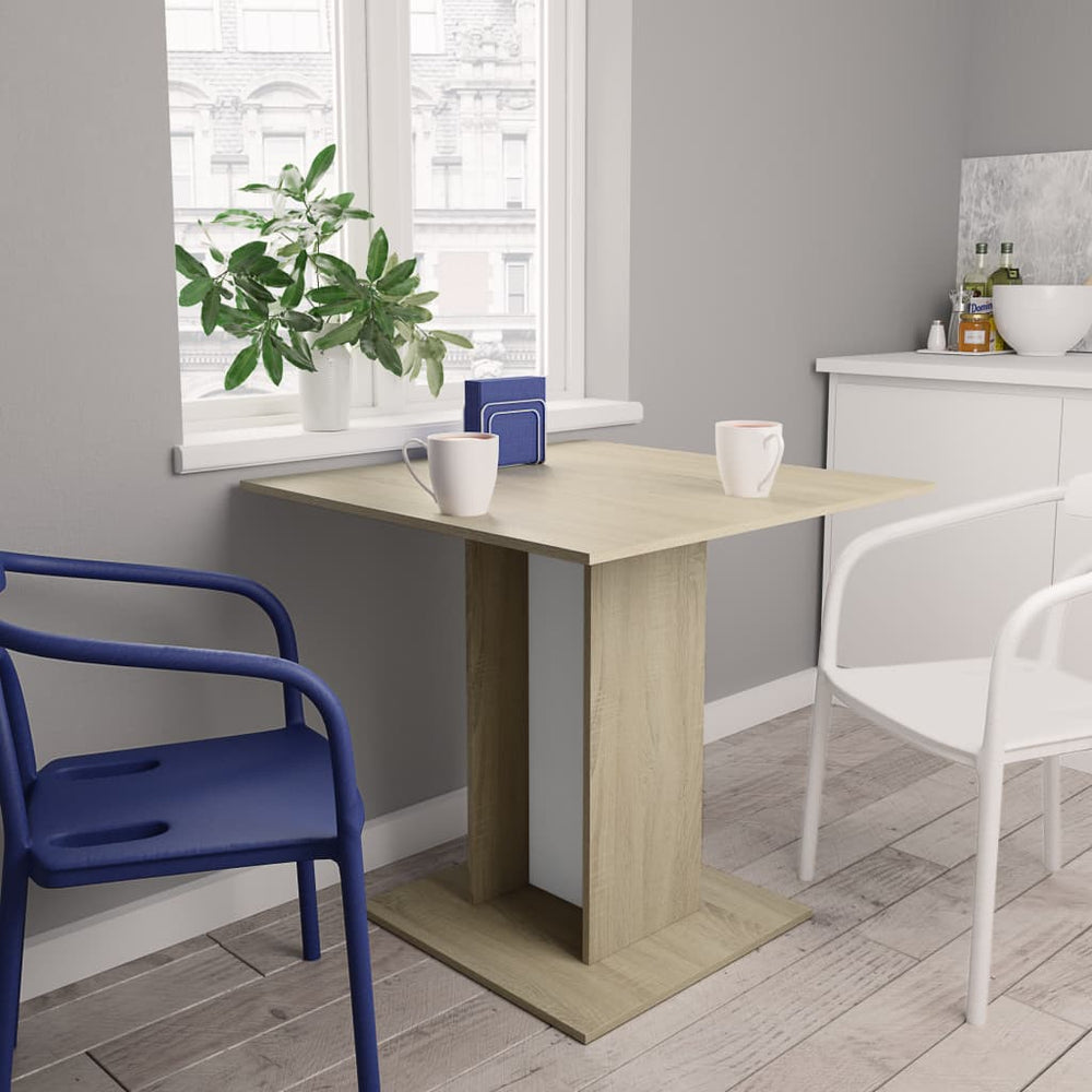 vidaXL Dining Table Engineered Wood Dining Room Dinner Table Multi Colors
