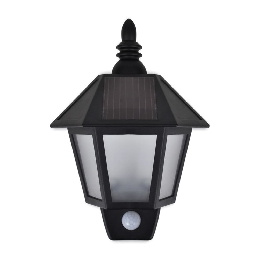 vidaXL 1/2x Solar Wall Lamp with Motion Sensor Garden Outdoor Path Lighting