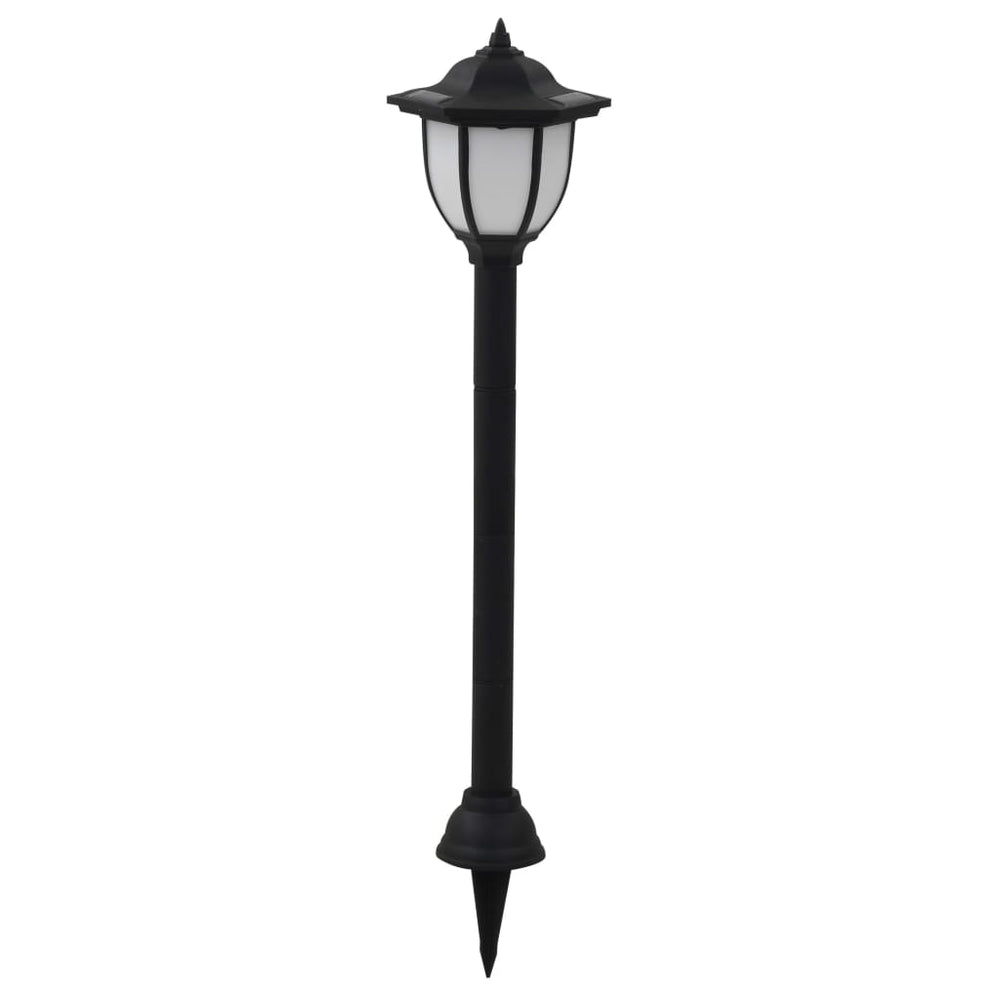 vidaXL 3/6x Outdoor Solar Lamps LED Black Garden Patio Path Lighting Wall Roof