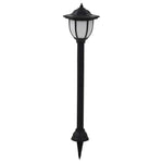 vidaXL 3/6x Outdoor Solar Lamps LED Black Garden Patio Path Lighting Wall Roof
