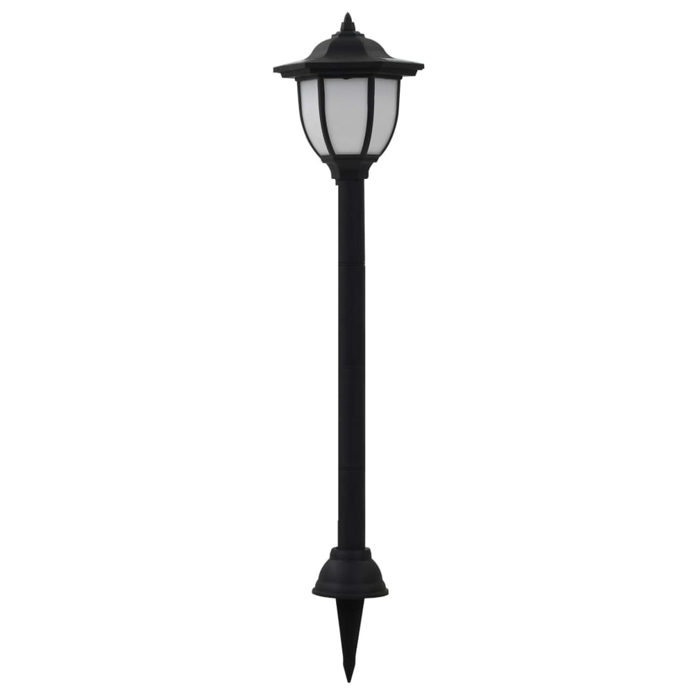 vidaXL 3/6x Outdoor Solar Lamps LED Black Garden Patio Path Lighting Wall Roof