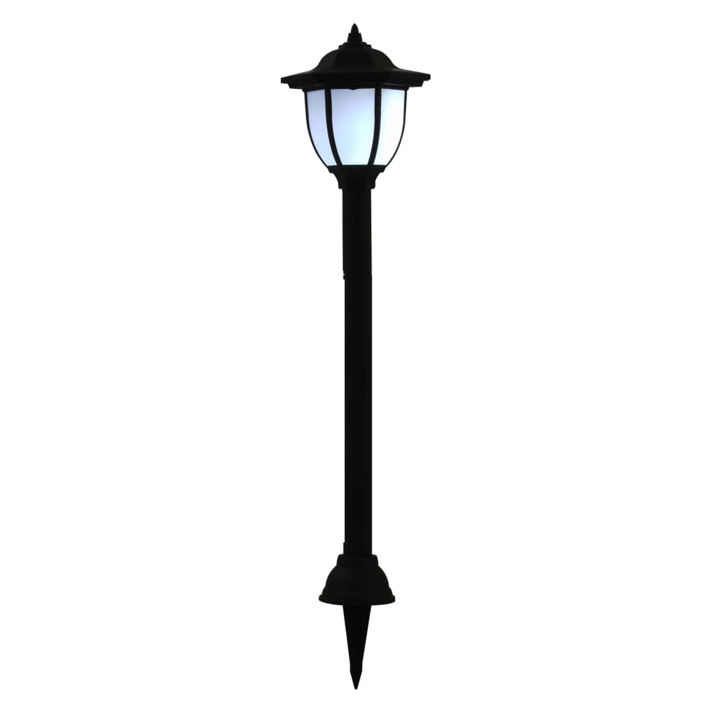 vidaXL 3/6x Outdoor Solar Lamps LED Black Garden Patio Path Lighting Wall Roof