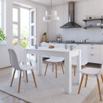 vidaXL Dining Table Chipboard Kitchen Dinner Dining Room Home Multi Colors