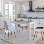 vidaXL Dining Table Chipboard Kitchen Dinner Dining Room Home Multi Colors