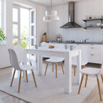 vidaXL Dining Table Chipboard Kitchen Dinner Dining Room Home Multi Colors