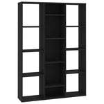 vidaXL Room Divider/Book Cabinet Chipboard Standing Shelf Rack Multi Colors
