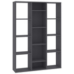 vidaXL Room Divider/Book Cabinet Chipboard Standing Shelf Rack Multi Colors