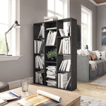 vidaXL Room Divider/Book Cabinet Chipboard Standing Shelf Rack Multi Colors