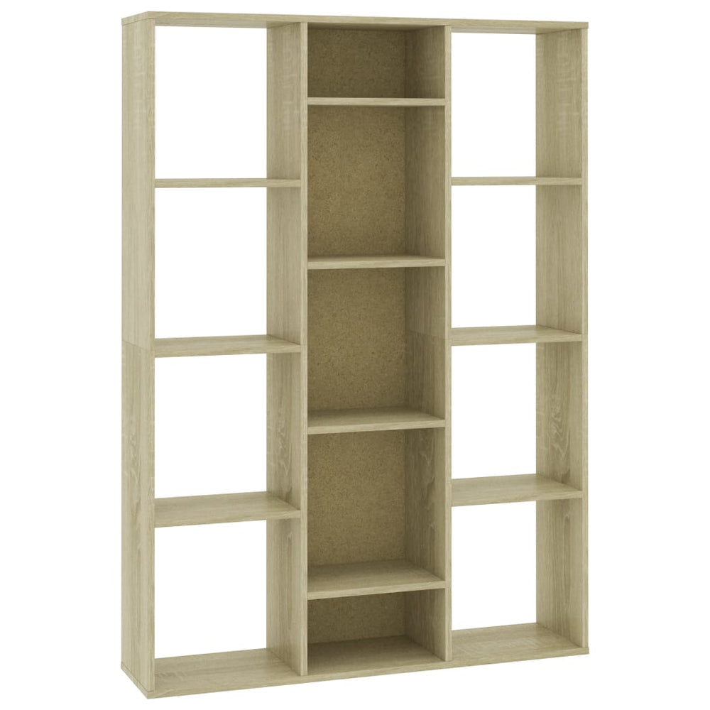 vidaXL Room Divider/Book Cabinet Chipboard Standing Shelf Rack Multi Colors