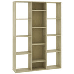 vidaXL Room Divider/Book Cabinet Chipboard Standing Shelf Rack Multi Colors