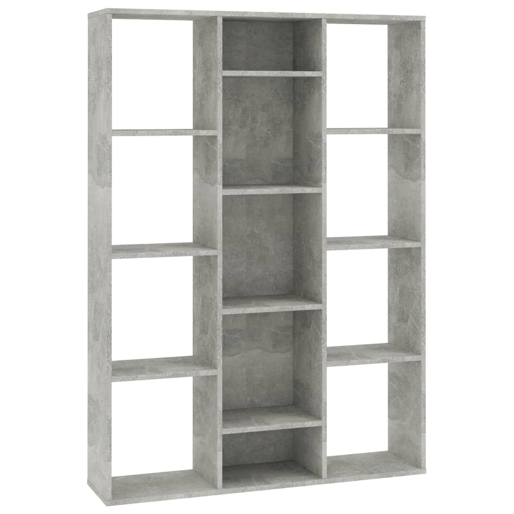 vidaXL Room Divider/Book Cabinet Chipboard Standing Shelf Rack Multi Colors