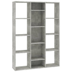 vidaXL Room Divider/Book Cabinet Chipboard Standing Shelf Rack Multi Colors