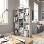 vidaXL Room Divider/Book Cabinet Chipboard Standing Shelf Rack Multi Colors
