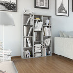 vidaXL Room Divider/Book Cabinet Chipboard Standing Shelf Rack Multi Colors