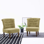 1/2x French Chairs Fabric Lounge Seating Dining Chair Multi Colors.