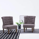 1/2x French Chairs Fabric Lounge Seating Dining Chair Multi Colors.