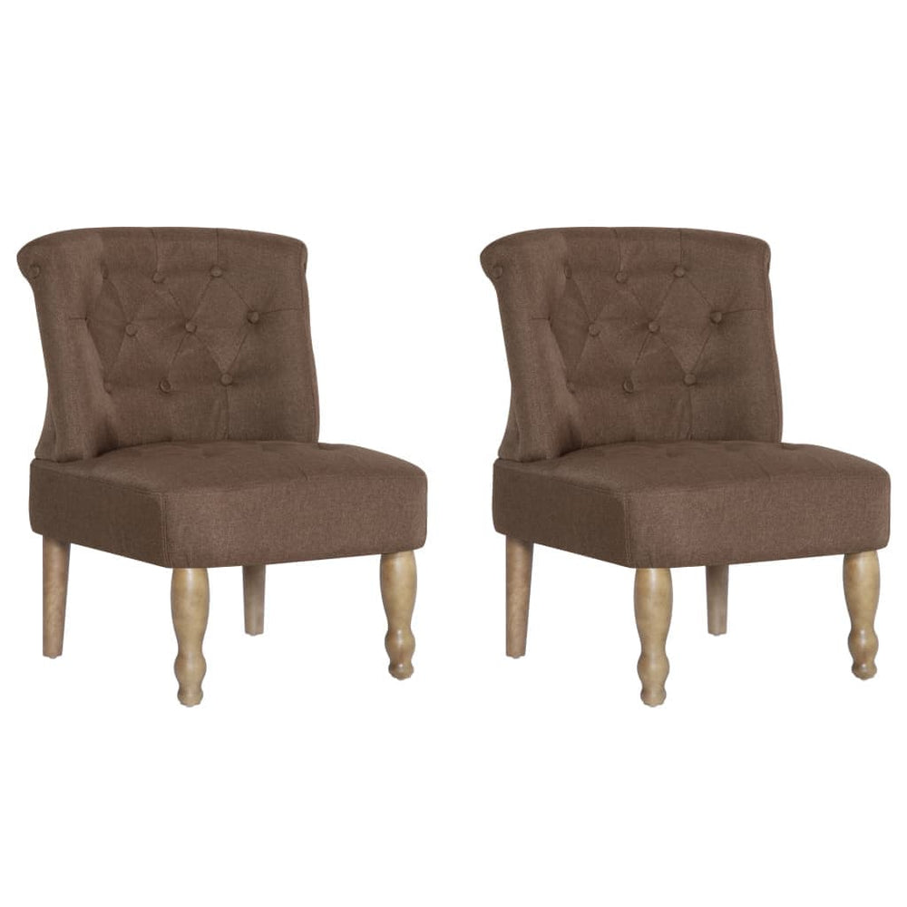 1/2x French Chairs Fabric Lounge Seating Dining Chair Multi Colors.