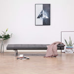 vidaXL Sofa Bed with Two Pillows Faux Leather Couch Chaise Lounge Multi Colors