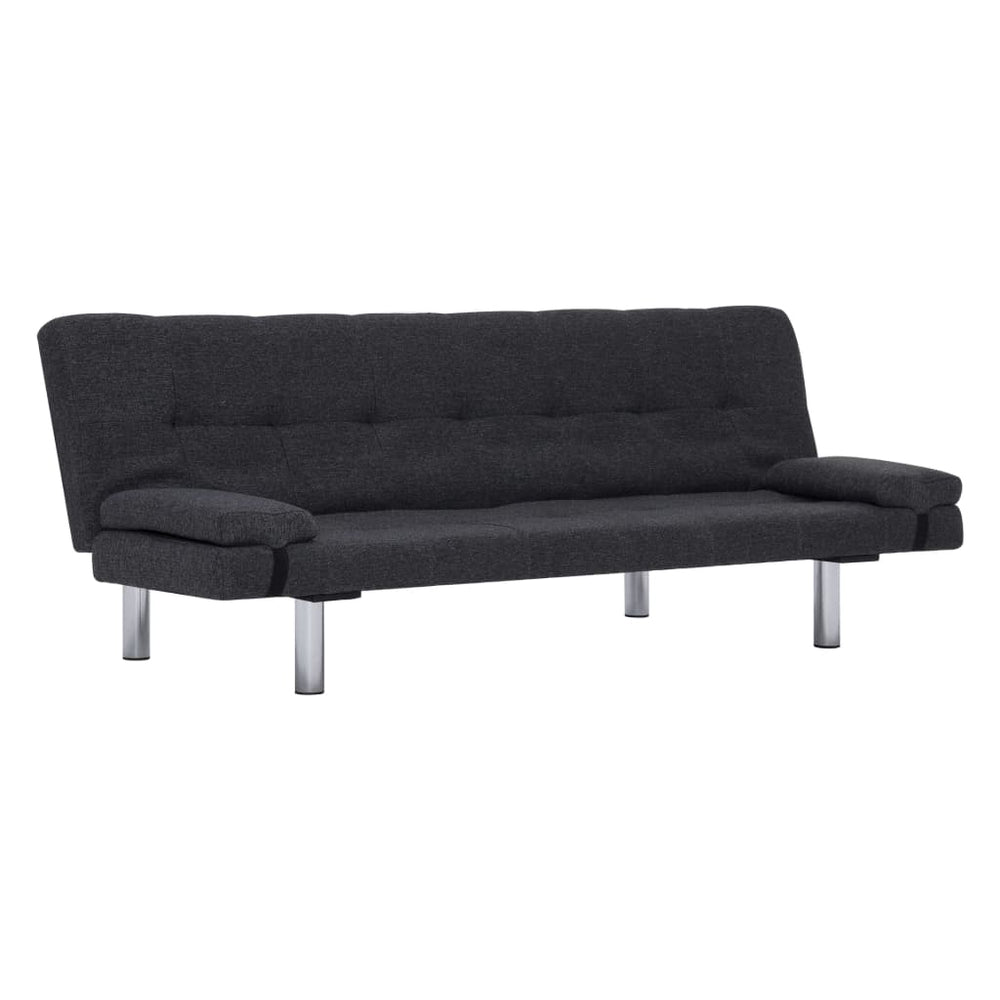 vidaXL Sofa Bed with Two Pillows Faux Leather Couch Chaise Lounge Multi Colors