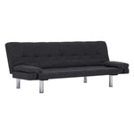 vidaXL Sofa Bed with Two Pillows Faux Leather Couch Chaise Lounge Multi Colors