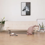vidaXL Sofa Bed with Two Pillows Faux Leather Couch Chaise Lounge Multi Colors