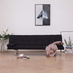 vidaXL Sofa Bed with Two Pillows Faux Leather Couch Chaise Lounge Multi Colors