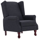 Recliner Dark Gray Fabric.