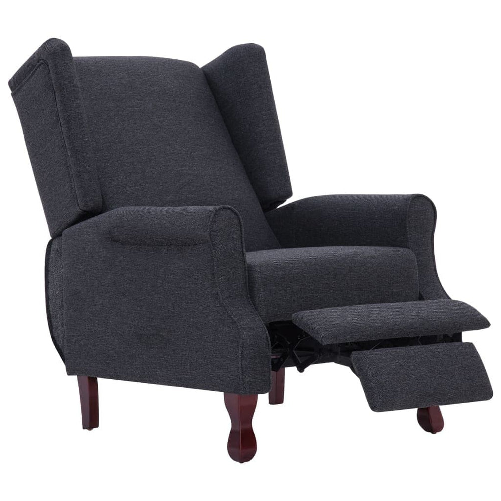 Recliner Dark Gray Fabric.