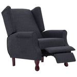 Recliner Dark Gray Fabric.