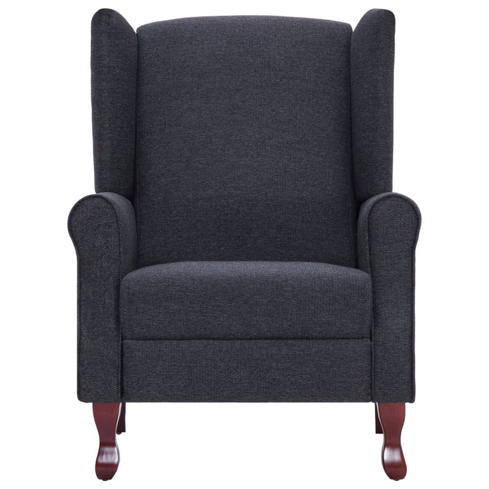 Recliner Dark Gray Fabric.