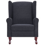 Recliner Dark Gray Fabric.