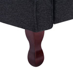 Recliner Dark Gray Fabric.