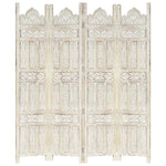vidaXL Solid Mango Wood Hand Carved Room Divider Screen Multi Sizes/Colors
