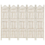 vidaXL Solid Mango Wood Hand Carved Room Divider Screen Multi Sizes/Colors