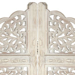 vidaXL Solid Mango Wood Hand Carved Room Divider Screen Multi Sizes/Colors